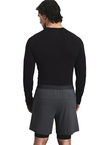 Camisetas deportivas de cuello redondo lisas para hombre, colección de ropa de gimnasio activa de manga larga de calidad superior de tela transpirable con logotipo personalizado - Product Image 5