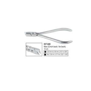 Pince à cintrer à extrémité distale Max Cinch Back / Tie Back 13 cm |   Équipé d'un système incassable |   Acier inoxydable de qualité médicale, manuel - Product Image 1