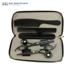 Kit d'outils de coiffure professionnels pour salon de barbier, ciseaux de coiffure à effiler très demandés avec manche en acier inoxydable, type beauté - Product Image 6