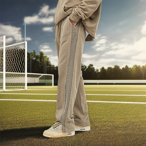 High Quality 100% Cotton Men's Jogger Sweat Jean <b>Pants</b> <b>Black</b> Luxury Fashion Design for Outdoor <b>Work</b> Casual Mid-Waist Trousers - Product Image 2