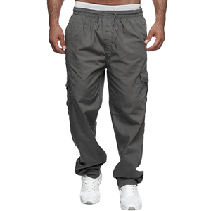 Winter Zip Pockets Thicken Fleece Sweatpants Men Joggers Black Grey <b>Down</b> Cotton Warm <b>Pants</b> Male Water Thermal Trousers - Product Image 6