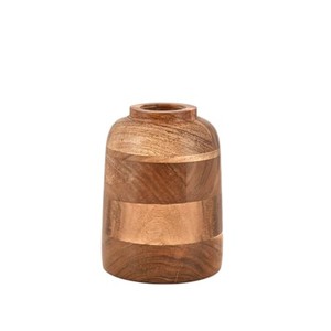 Vases et pots à fleurs en bois d'acacia, fabrication sur mesure, vente en gros |   Aqdus Saleem Inde - Product Image 3