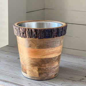 Hot Selling Custom Logo Wooden Ice Bucket Premium Wood <b>Cooler</b> with Eco-Friendly Barware for Restaurant and Hotel Bulk Supply - Product Image 6