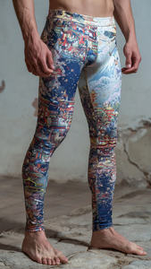 Leggings de Compresión Sublimados Personalizados para Hombre, Ropa Deportiva de Yoga, Leggings Estampados para Entrenamiento y Fitness - Product Image 6