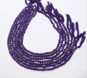 ลูกปัดอะมีทิสต์ทรงกลมเรียบขนาด 4.5-5.5 มม. ลูกปัดอัญมณีอะมีทิสต์ทรงกลม 13 นิ้ว ร้อยเป็นเส้น ลูกปัดอะมีทิสต์สีม่วงธรรมชาติ - Product Image 5