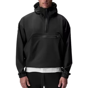 เสื้อแจ็คเก็ตฮู้ดดี้แบบมีซิปครึ่งตัว สไตล์สตรีทแวร์ ใส่ได้ทุกฤดู มีกระเป๋าซิปด้านหน้า กันน้ำ กันลม รุ่น 2026 สำหรับทุกเพศ - Product Image 1