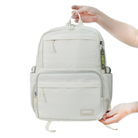 Sac pour ordinateur portable unisexe en polyester imperméable et résistant, avec fermeture éclair, plusieurs poches, capacité de 36 à 59 L, bandoulière arquée