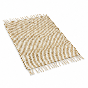 Striped Jute Eco Friendly PET Friendly <b>Bath</b> Rug Flat Weave Bohemian Area Rug Fringe Bathroom <b>Mat</b> <b>Non</b> <b>Slip</b> Camping Floor Carpet - Product Image 3