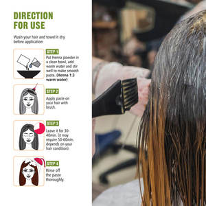 ผงเมเฮนดีแท้สำหรับย้อมผมธรรมชาติ อะโดร์ เฮนน่า ออร์แกนิค 100% ราคาสุดคุ้ม - Product Image 2