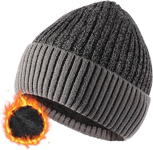 Fashion Wholesale Custom Logo Winter Wool Blend <b>Beanie</b> Hats Breathable <b>Waterproof</b> Adjustable Fit Unisex Knit Caps - Product Image 6
