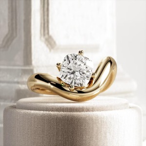 2 Carat <b>Cushion</b> Cut E VVS2 Lab Grown Diamond Engagement <b>Ring</b> in 14K/18K White Gold Trendy IGI Certified for Wholesale Export - Product Image 4