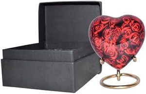 Urna Conmemorativa de Aluminio con Forma de Corazón para Cenizas, con Cierre Decorativo y Seguro - Product Image 3