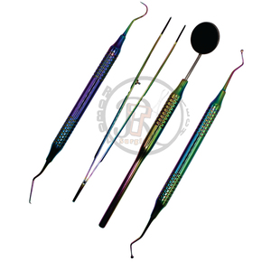 Ensemble d'instruments d'examen dentaire professionnels de base World Precision Surgical, en acier inoxydable, manuel, réutilisable, certifié CE - Product Image 1