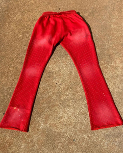 Ensemble de survêtement décontracté d'hiver pour hommes, confortable, en coton doux, avec motif sérigraphié, design empilé, brodé, tricoté - Product Image 6