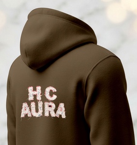 Sudadera con Capucha de Primera Calidad, Color Marrón Sostenible, con Logotipo Bordado en Chenilla Personalizado, de Alta Calidad y Gran Venta - Product Image 5