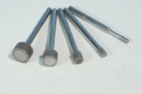 Têtes abrasives diamantées CBN, outils à pointes montées, tiges de meulage pour trous intérieurs, grain OEM 100-600 pour kits de sculpture pour outils rotatifs Dremel