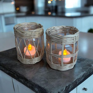 Stylish <b>Rattan</b> Candle Holder Suitable For Side <b>Tables</b> Coffee <b>Tables</b> And <b>Bedside</b> <b>Table</b> Decoration Handcrafted From India - Product Image 5