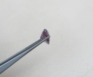 อเมทิสต์รูปหัวใจธรรมชาติขนาด 11 มม. อัญมณีธรรมชาติราคาประหยัดสำหรับสะสมและงานประดิษฐ์ รับรองโดยบุคคลที่สาม สำหรับทำเครื่องประดับสีเขียว - Product Image 3