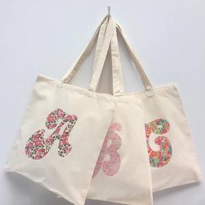 Bolsa de tela de algodón con estampado completo, bolsa de compras con asas, logotipo personalizado, fabricante indio al por mayor - Product Image 4