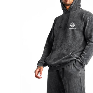 Survêtement pour homme en tissu uni, design personnalisé, effet délavé à l'acide, prix de gros, qualité supérieure - Product Image 3