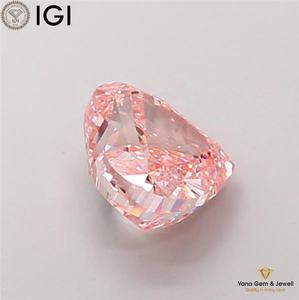 Diamant de laboratoire CVD de 3,50 carats, clarté VS1, couleur rose vif fantaisie, taille cœur, avec certificat IGI, pour une collection de bijoux unique - Product Image 6