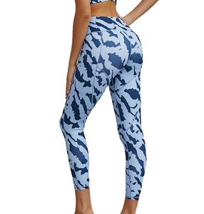 Women's Yoga Activewear 2-Piece Set with <b>Spandex</b>/Polyester Breathable Fabric Sleeveless Calf-Length <b>Pants</b> for Exercise & Fitness - Product Image 6
