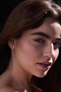 Pendientes de Diamantes Cultivados en Laboratorio con Certificación IGI, Oro Sólido de 14k, Color D-F, Claridad VS1-VVS2, 0.5 Quilates, Estilo Minimalista, Regalo para Bodas y Fiestas - Product Image 2