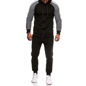 Ensemble de survêtement personnalisé avec logo, en coton et polyester de haute qualité, coupe ajustée élite, grandes tailles - Product Image 2