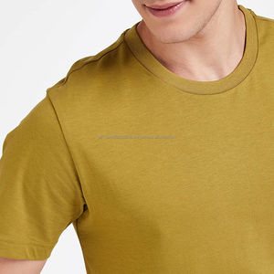 Camisetas Casuales de Manga Corta para Hombre, de Alta Calidad, al por Mayor, con Estampado Personalizado, Color Sólido, Tejido de Punto, Servicio OEM - Product Image 4