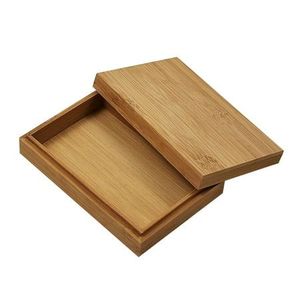 Acacia Wood Tea <b>Storage</b> <b>Box</b> Rectangle Custom Size Brown Glossy Lid <b>Kitchen</b> Tea Bags 5kg Multifunction Design Foldable Durable - Product Image 5