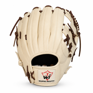 Premium Cream Brown Leather <b>Baseball</b> Fielding Glove Durable Outfield Training Sports Mitt for Adult Youth Practice - Product Image 4