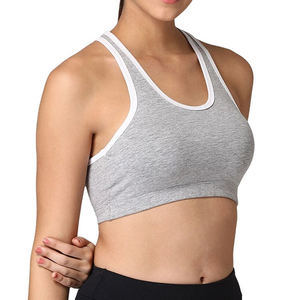 Soft Comfortable Seamless Activewear <b>Top</b> – <b>Low</b> Cut Criss Cross <b>Back</b> Sports Bra Wholesale - Product Image 1