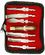 CTI Wholesale Juego de 7 cuchillos para pezuñas de varias hojas con mango de madera, kit de herramientas de herrador para clínica veterinaria equina y ganadera de precisión - Product Image 2