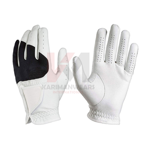Professional Cabretta Leather Golf <b>Gloves</b> <b>Moisture</b> Wicking Button Closure Custom Logo OEM ODM High-Grip Soft Feel Anti-Slip - Product Image 1