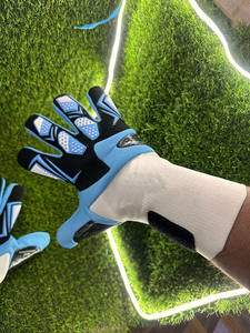 Reasonable Prices OEM Manufacturer Breathable Non-Slip Professional Goalkeeper <b>Gloves</b> Premium Quality Polyester/<b>Latex</b> Red White - Product Image 2