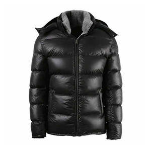 Men's Hooded Puffer Jacket Windproof Down Filled Zipper Closure Casual <b>Winter</b> Wear <b>Thick</b> Polyester <b>Coat</b> - Product Image 6