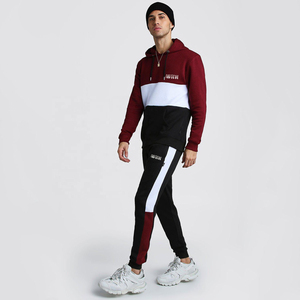 MenSweatshirt Joggers Tracksuit <b>Set</b> 100% Cotton Tracksuits From Pakistan Xl Size Casual Sportswear Zipper Closure Suit - Product Image 4