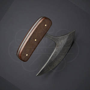 Wholesale Damascus <b>Knife</b> Razor <b>Sharp</b> Ulu <b>Knife</b> Camping Outdoor <b>Knife</b> Leather Sheath <b>Knife</b> OEM Custom Logo <b>Knives</b> - Product Image 3