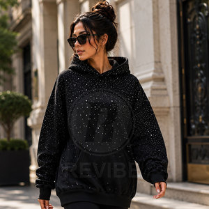New Design Long Sleeves Women <b>Rhinestone</b> <b>Hoodies</b> Cotton Wholesale Price Women <b>Rhinestone</b> <b>Hoodies</b> - Product Image 5
