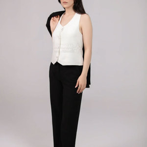Hauts décontractés pour femmes, design personnalisé, usage extérieur, couleur unie, confortables, 100 % coton respirant, écologiques, simples et élégants - Product Image 4