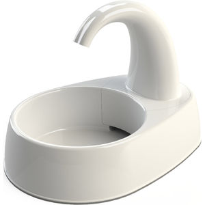 Fontaine à jet incurvée blanche 2,5 L, gamelle d'eau pour animaux de compagnie, chats et chiens - Product Image 1