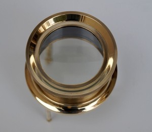Brass Durable <b>Desk</b> Map Magnifying Tripod Glass Magnifier Tabletop Reading Lens with Modern Design for Antique Office <b>Study</b> Decor - Product Image 4