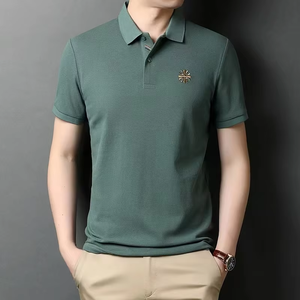 เสื้อโปโลผู้ชายแบบเรียบขายส่ง หลากสี เสื้อโปโลแขนสั้นลำลองสำหรับผู้ชาย - Product Image 5