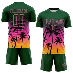 Uniforme de Fútbol Personalizado de Alta Calidad 2026 con Diseño de Rayas para Hombre y Mujer, Antibacterial, 100% Poliéster, Conjunto de Pantalones Cortos de Malla con Logotipo - Product Image 4