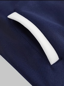Veste de baseball pour homme à blocs de couleur, col montant, boutonnée, style sportif décontracté - Product Image 4