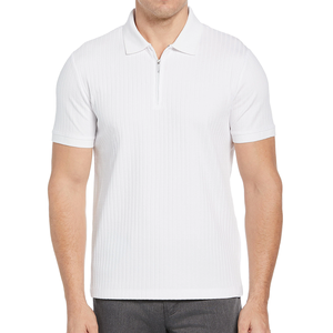Summer Printed Polyester Outdoor Breathable Plus Size Short Sleeve <b>Zip</b> <b>Up</b> Men's <b>Polo</b> Shirts - Product Image 1
