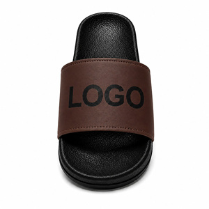 Sandalias Personalizadas con Logotipo Marrón |   Sandalias Unisex de EVA Cómodas |   Pantuflas Personalizadas para Playa, Piscina, Interiores y Exteriores |   OEM ODM - Product Image 1