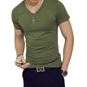 <b>Men's</b> Stylish <b>Slim</b> <b>Fit</b> Plain <b>Black</b> T-<b>Shirts</b> Wholesale Custom Logo Printed Plus Size High Quality Bulk Stock Front Logo - Product Image 1