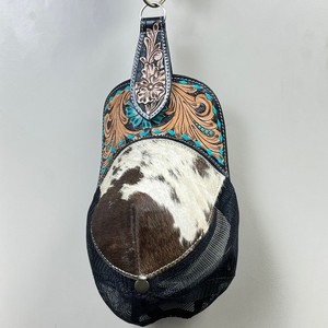 Nuevo Clip Magnético para Sombrero de Cuero Hecho a Mano con Diseño Floral, Soporte para Sombrero Estilo Western para Cinturones, Bolsos y Viajes, Accesorio con Imán Fuerte - Product Image 4