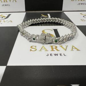 Collares de Cadena Cubana de Plata 925 de Calidad Premium con Diamantes VVS, Estilo Hip Hop Iced Out, Regalo de Boda Cristiano para Hombres y Mujeres - Product Image 2